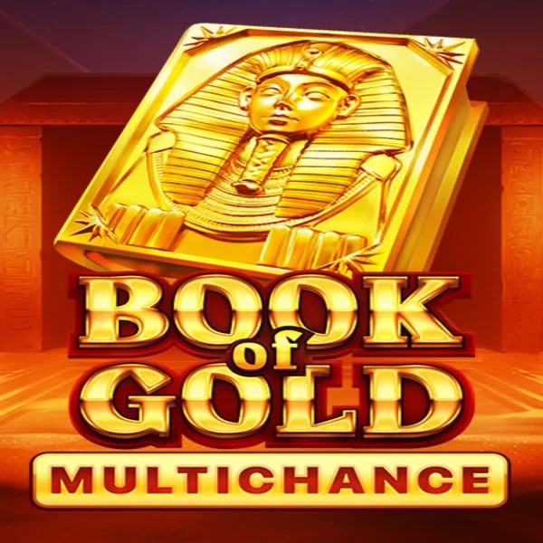 Book of Gold Multichance slot visual from Playson available on hugocasino.org.pl