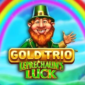 Gold Trio Leprechaun's Luck logo by Playtech Hugo Casino