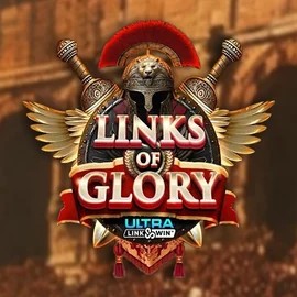 Slots logo of Links of Glory from Slingshot Studios at Hugo Casino