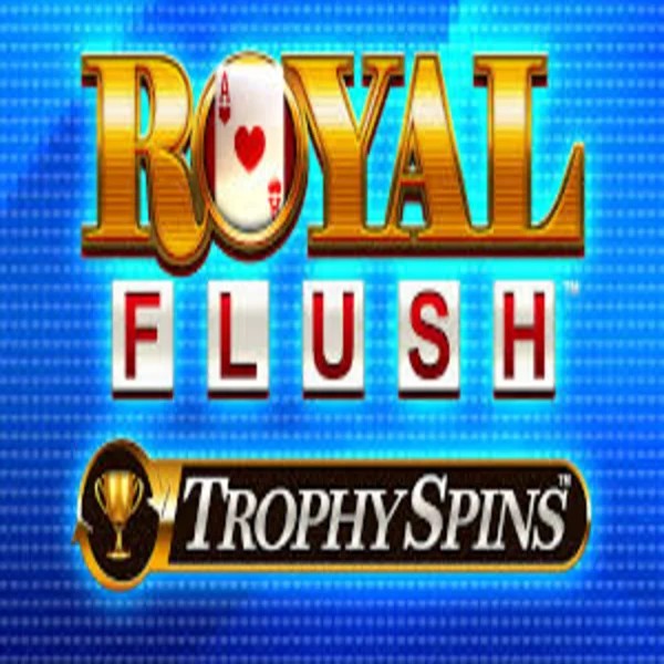 Royal Flush Trophy Spins game by Greentube – logo hosted on Hugo Casino